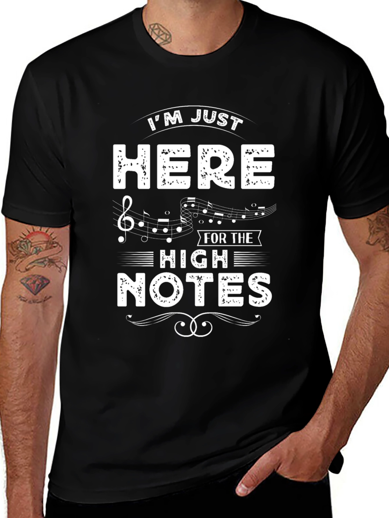 Music Lover T-Shirt - Here for High Notes