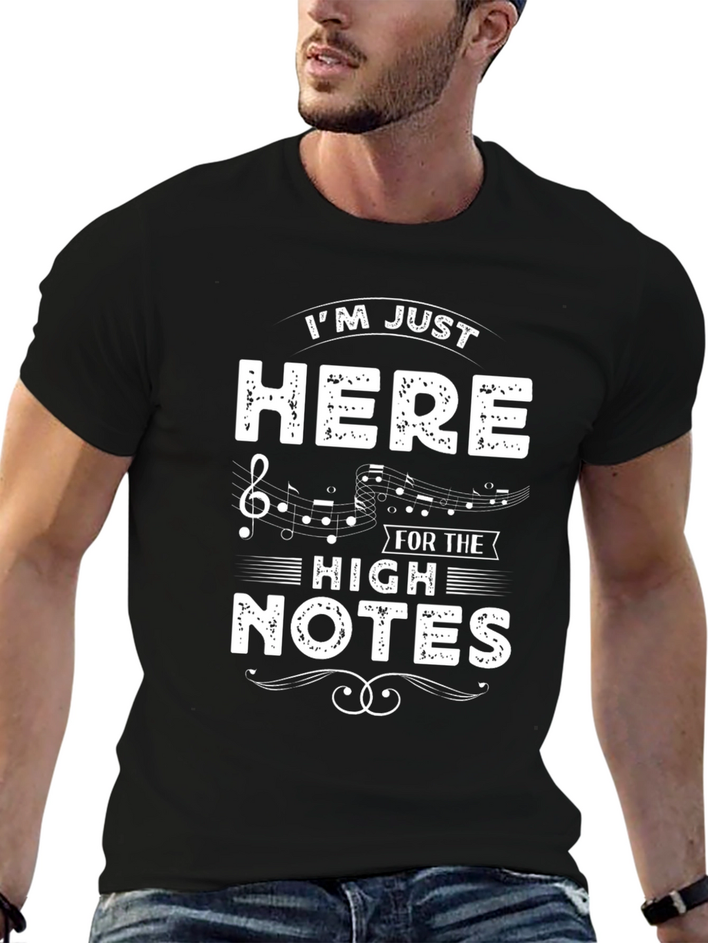 Music Lover T-Shirt - Here for High Notes
