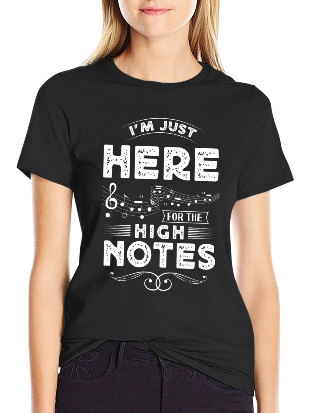 Music Lover T-Shirt - Here for High Notes