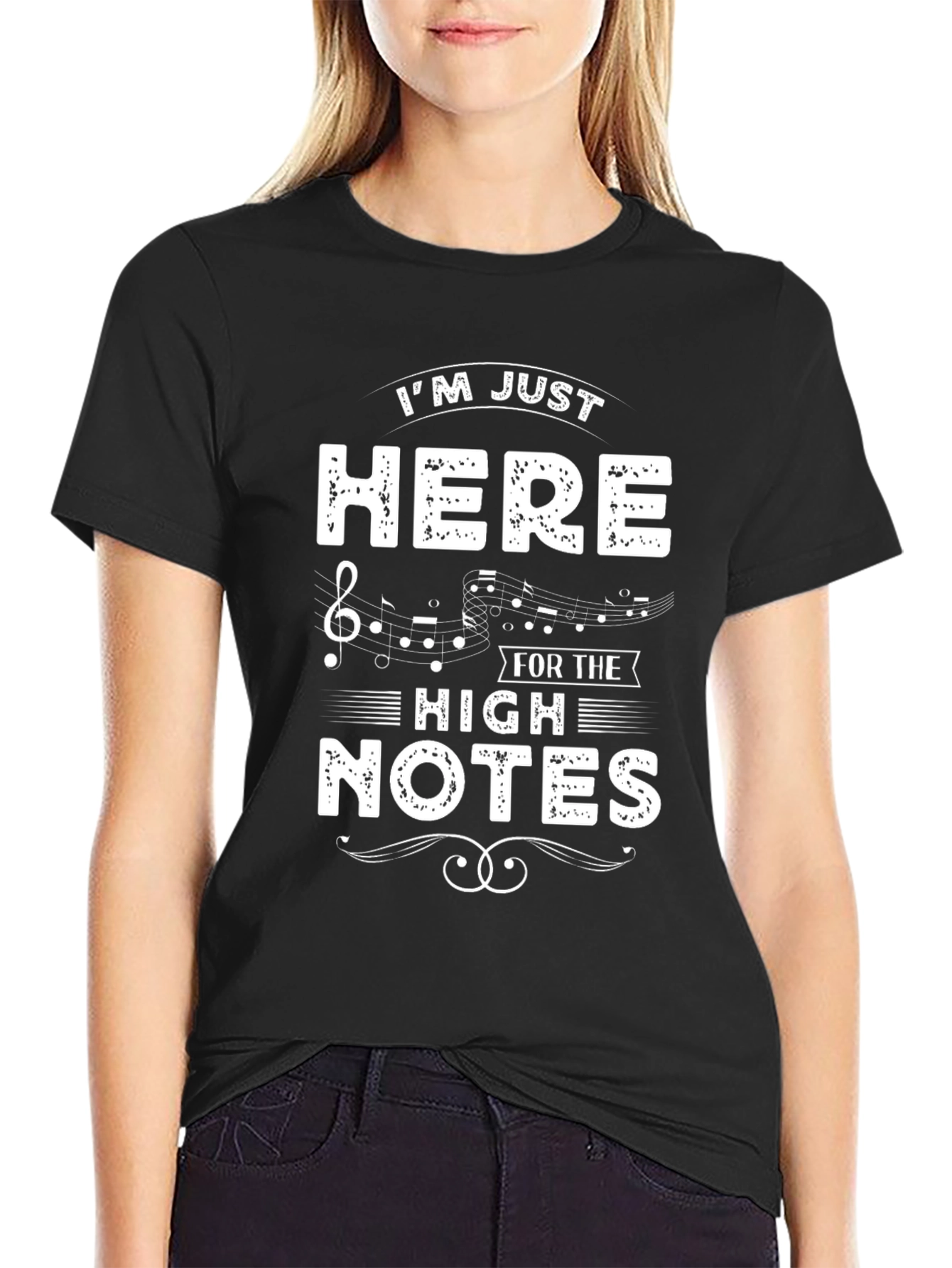 Music Lover T-Shirt - Here for High Notes