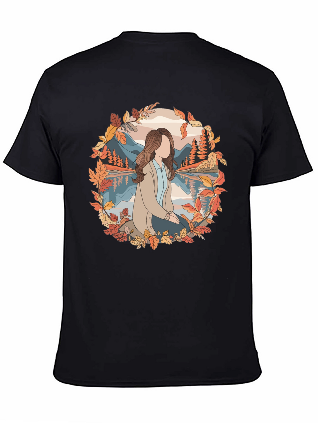 Autumn Serenity T-Shirt - Nature Inspired Graphic Tee