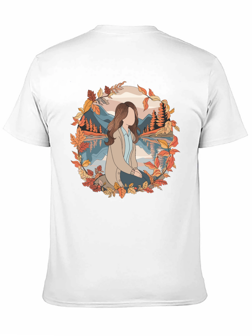 Autumn Serenity T-Shirt - Nature Inspired Graphic Tee