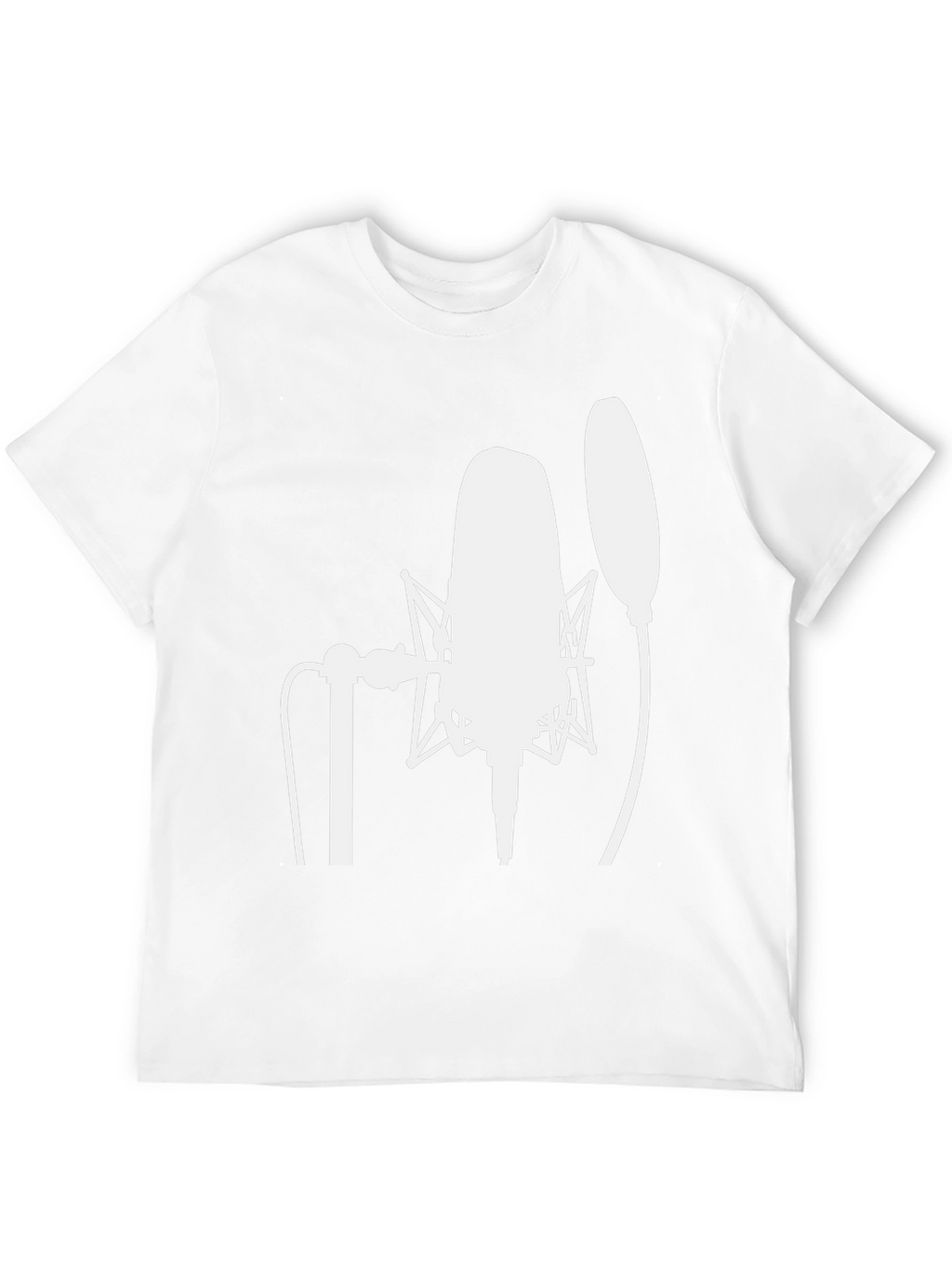 Studio Microphone Graphic Tee - Musicians Black T-Shirt