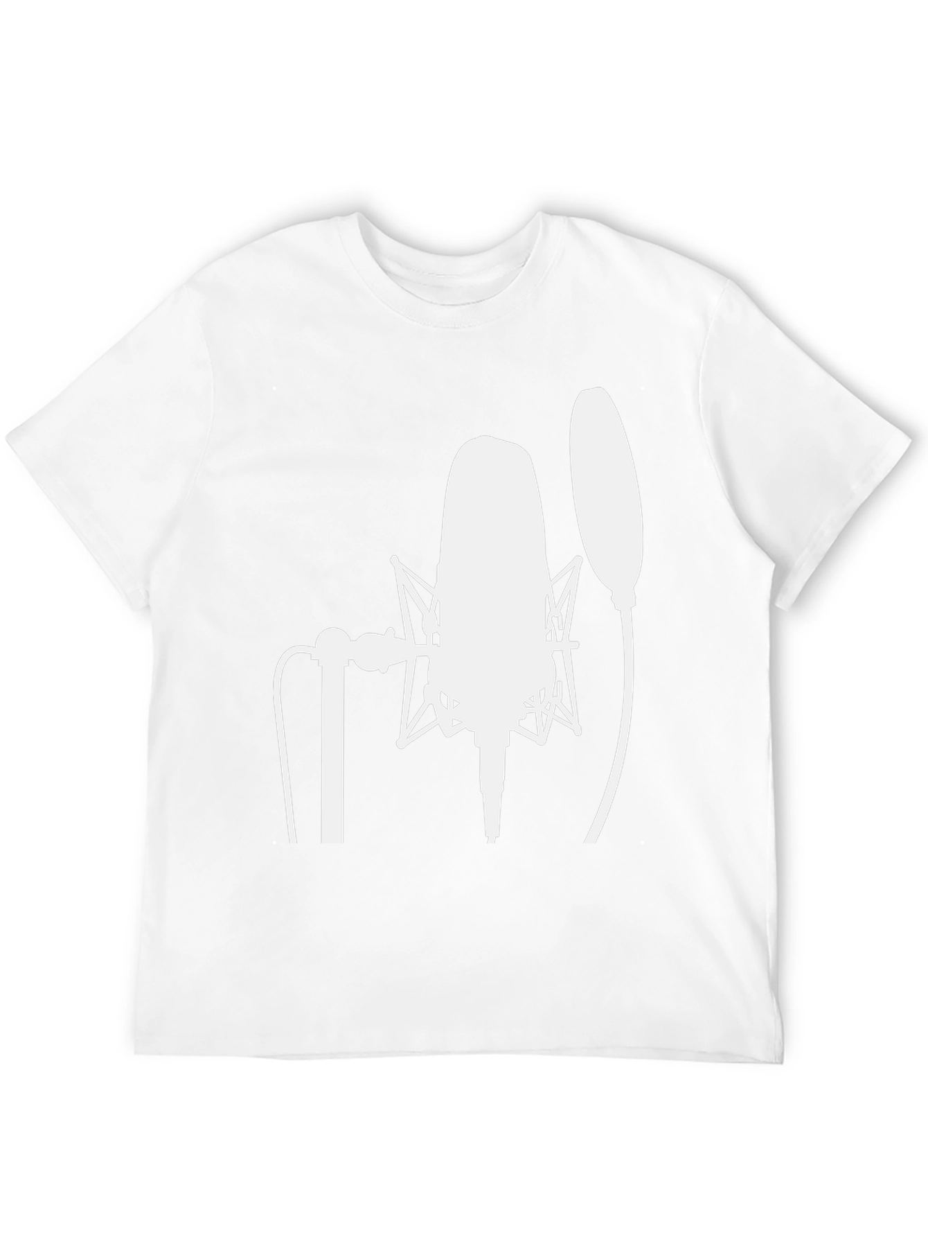 Studio Microphone Graphic Tee - Musicians Black T-Shirt