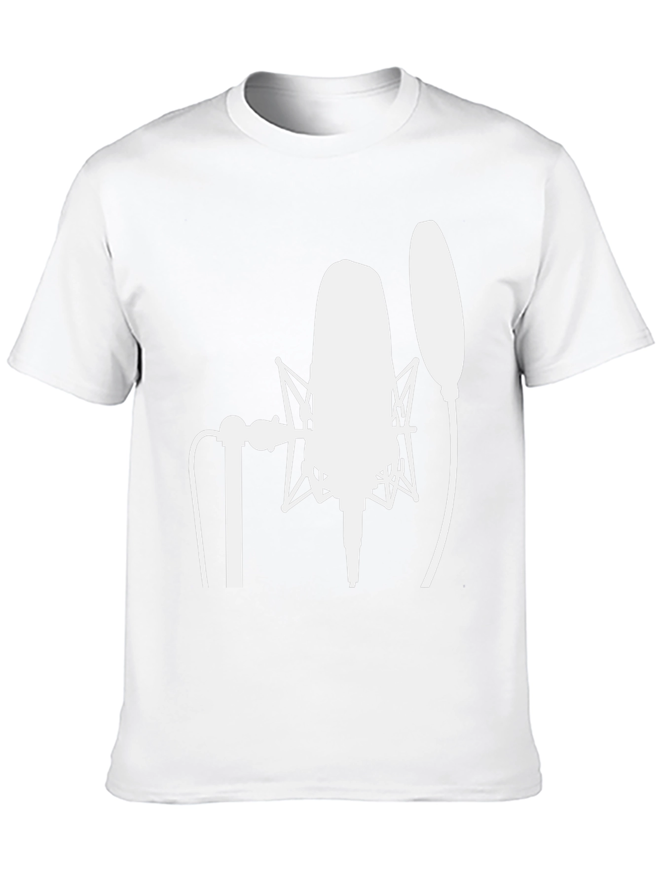 Studio Microphone Graphic Tee - Musicians Black T-Shirt