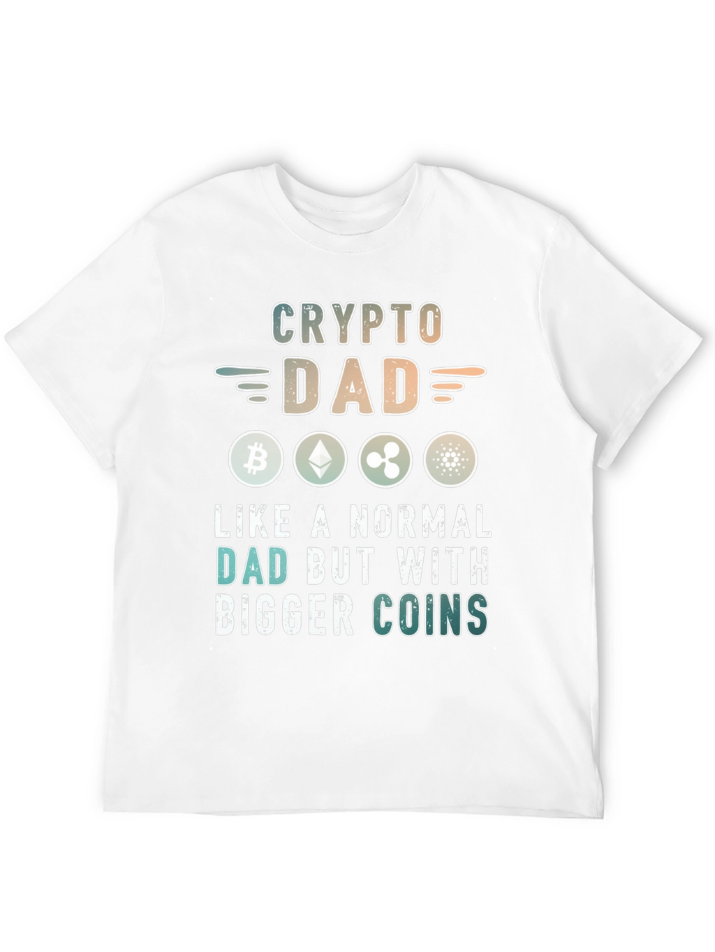 Crypto Dad T-Shirt - Bitcoin Ethereum XRP Design