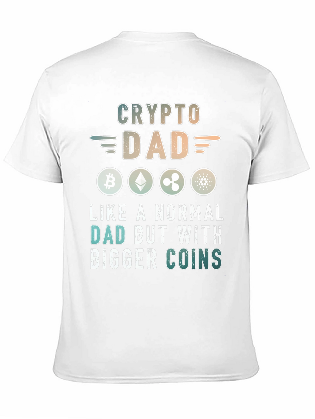 Crypto Dad T-Shirt - Bitcoin Ethereum XRP Design