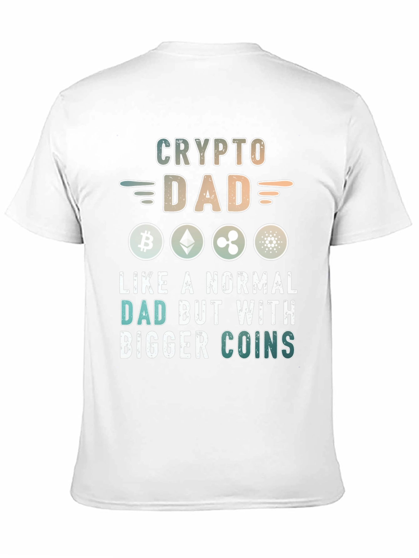 Crypto Dad T-Shirt - Bitcoin Ethereum XRP Design