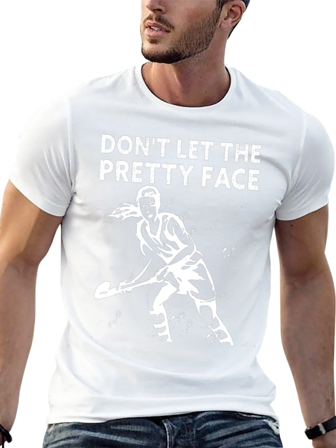 Dont Let the Pretty Face Field Hockey T-Shirt