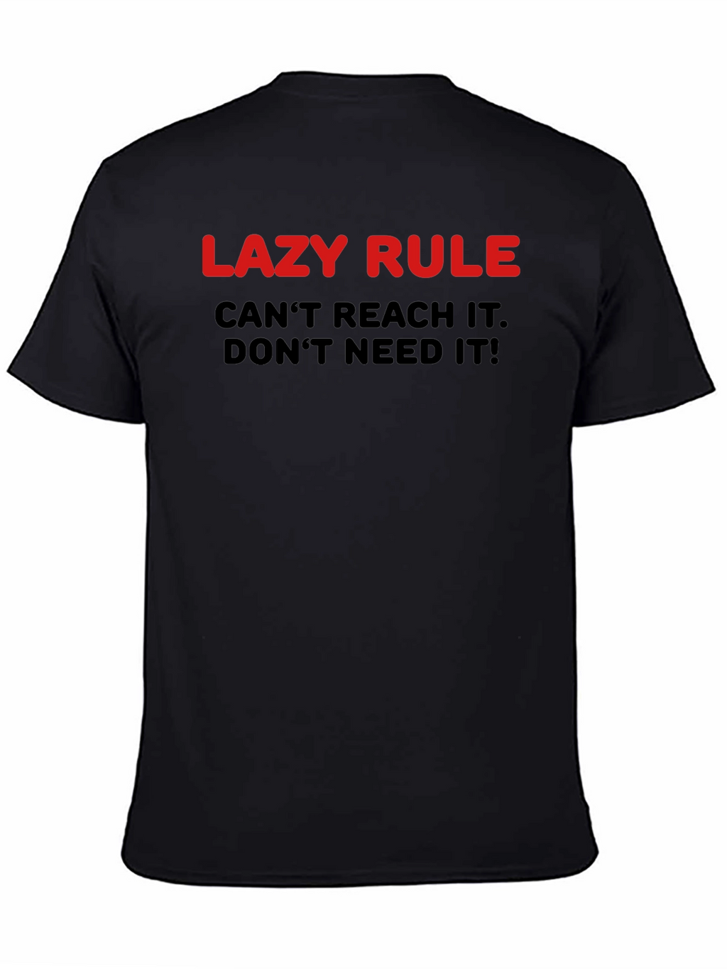 Lazy Rule Graphic T-Shirt - Funny Slogan Tee