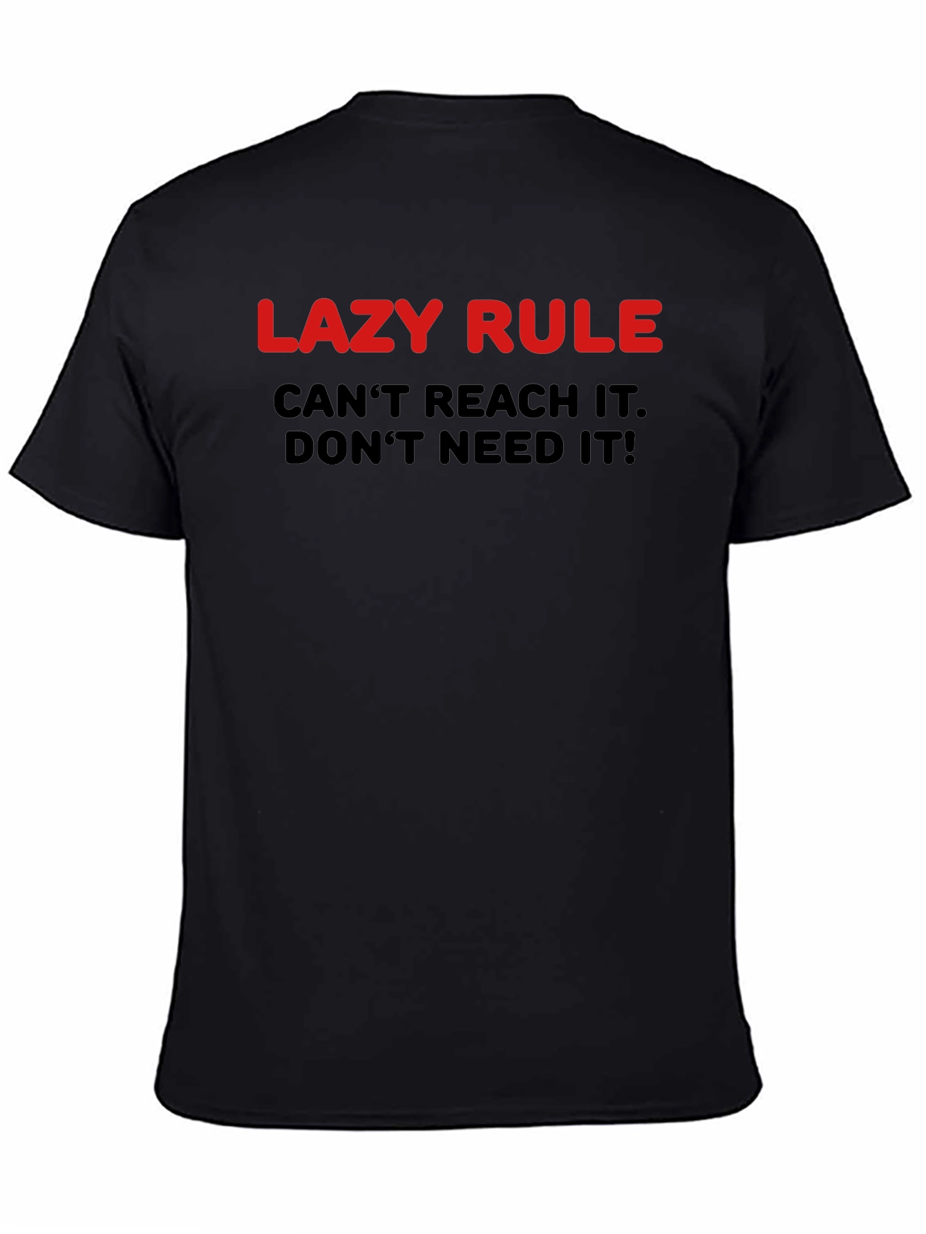 Lazy Rule Graphic T-Shirt - Funny Slogan Tee