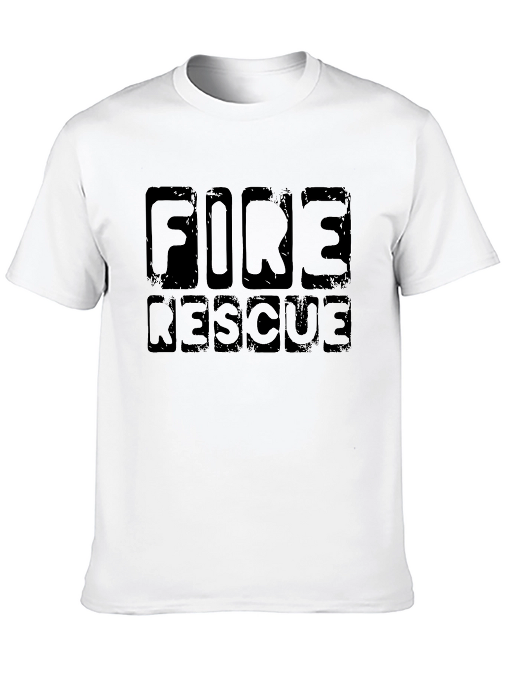 Fire Rescue T-Shirt - Black Graphic Tee