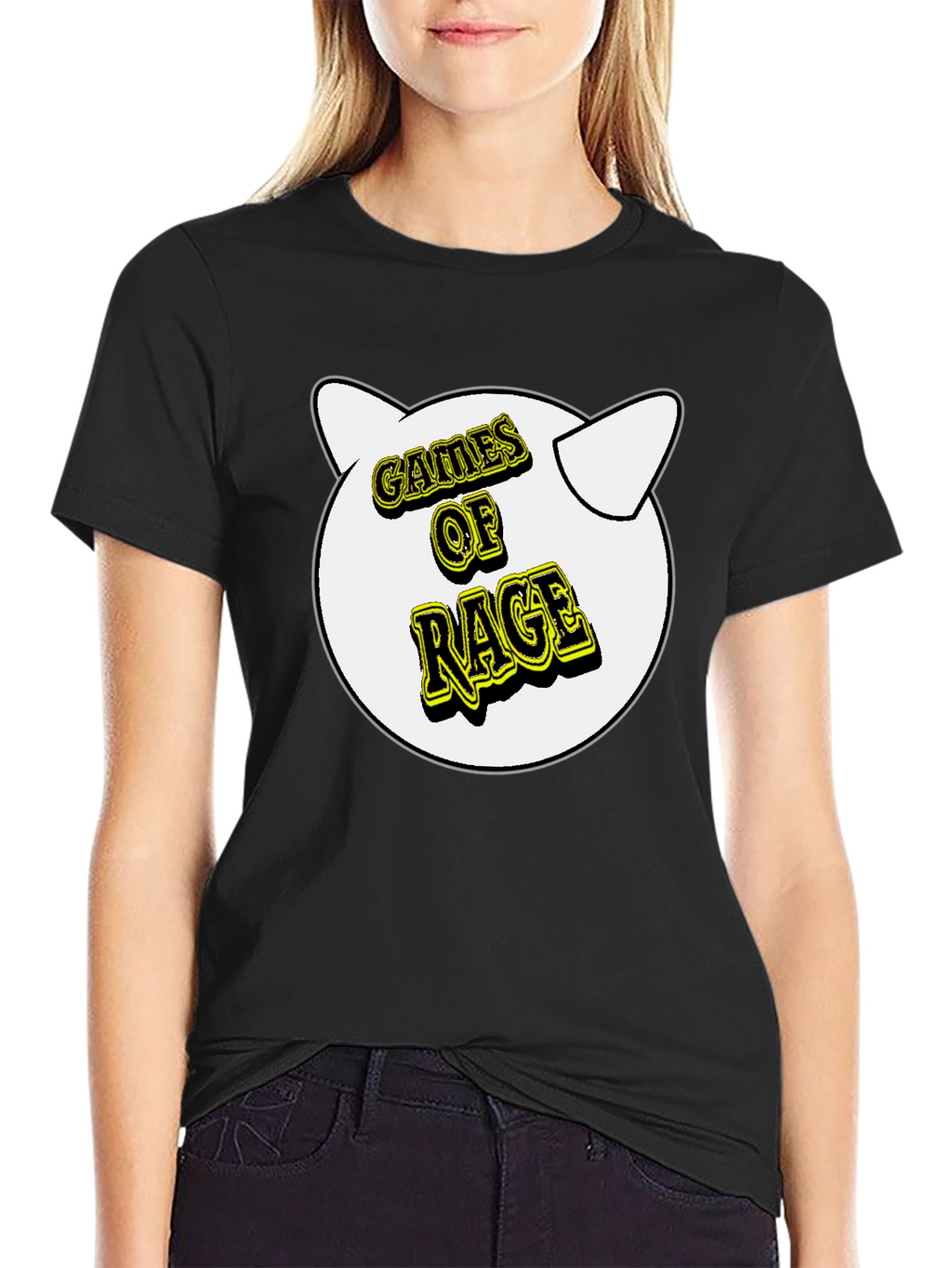 Games of Rage T-Shirt - Black Cotton Graphic Tee