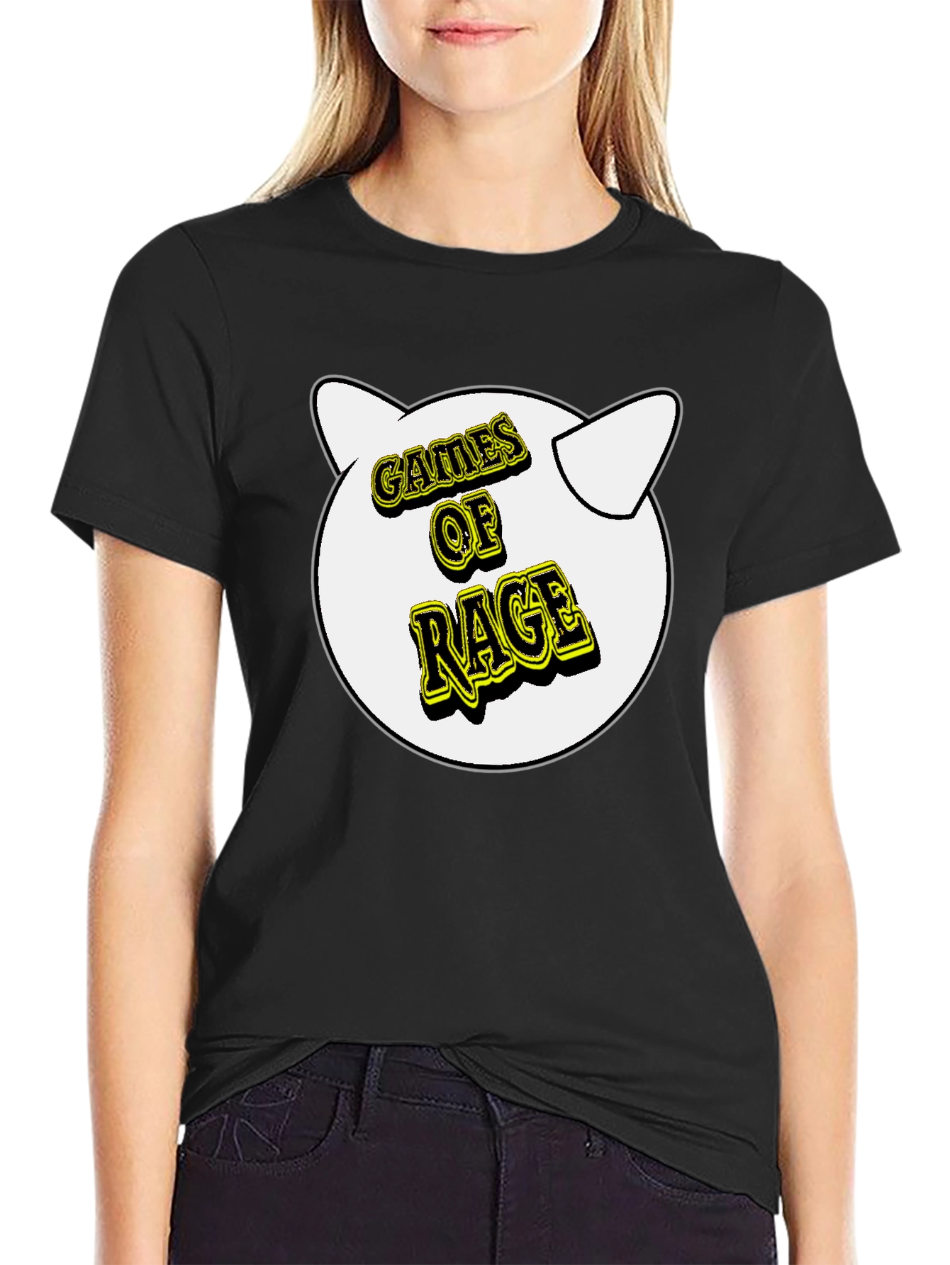 Games of Rage T-Shirt - Black Cotton Graphic Tee