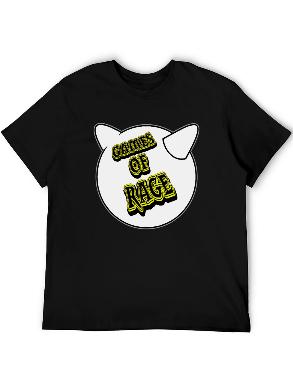 Games of Rage T-Shirt - Black Cotton Graphic Tee
