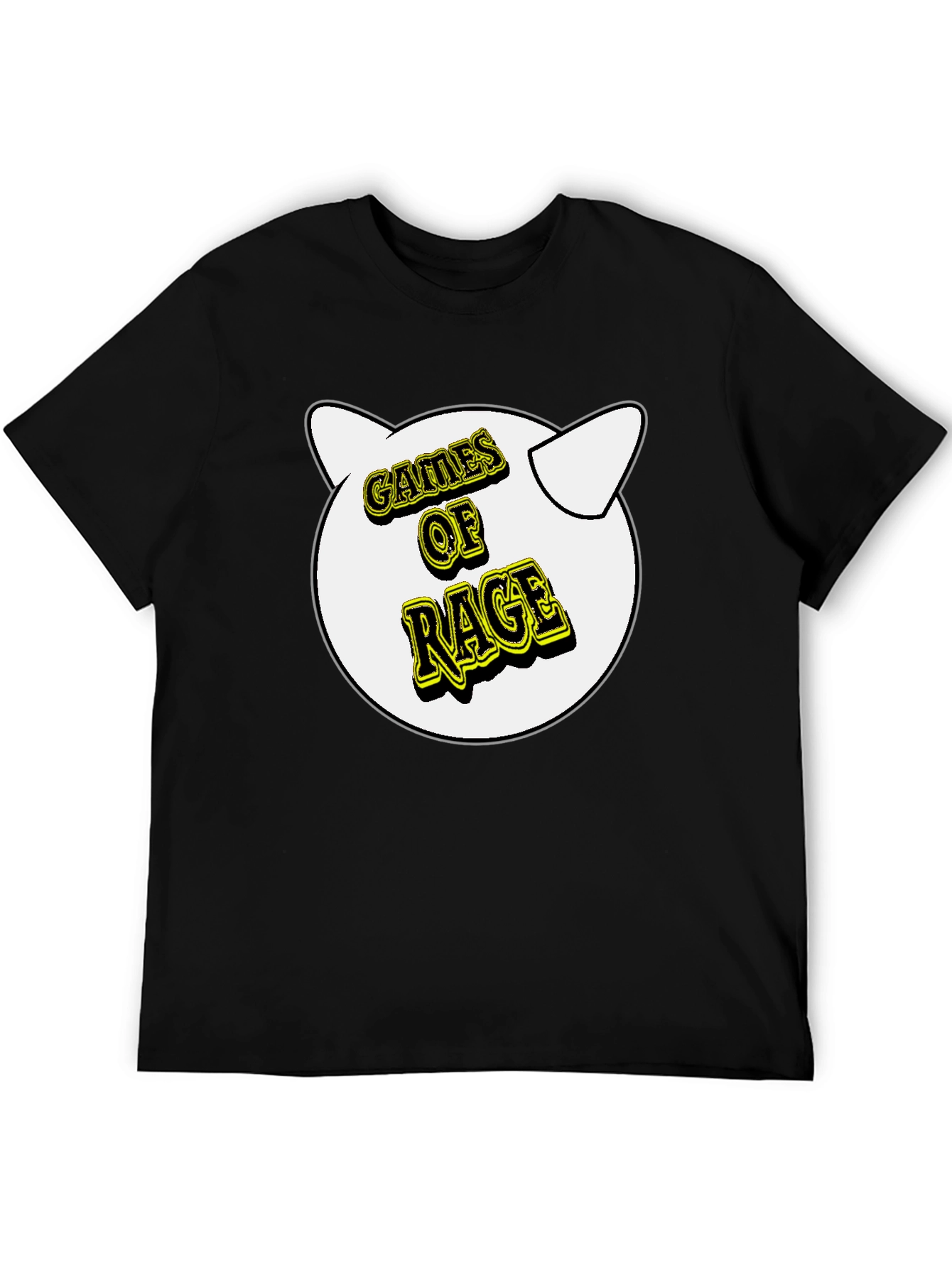 Games of Rage T-Shirt - Black Cotton Graphic Tee