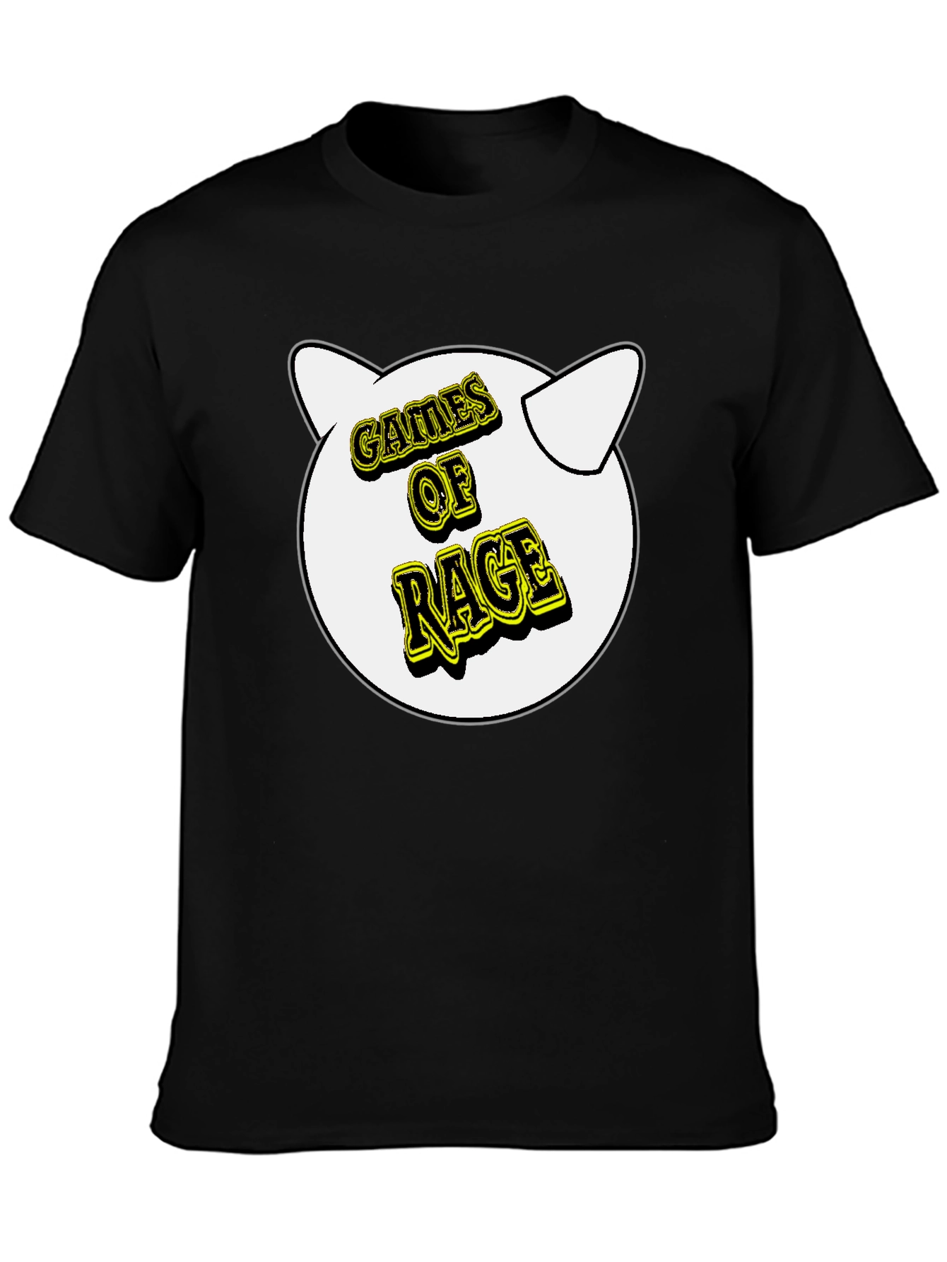 Games of Rage T-Shirt - Black Cotton Graphic Tee