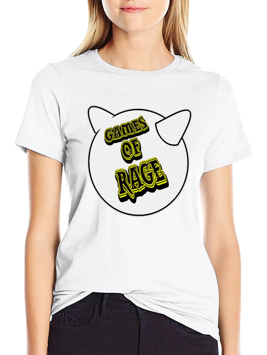 Games of Rage T-Shirt - Black Cotton Graphic Tee