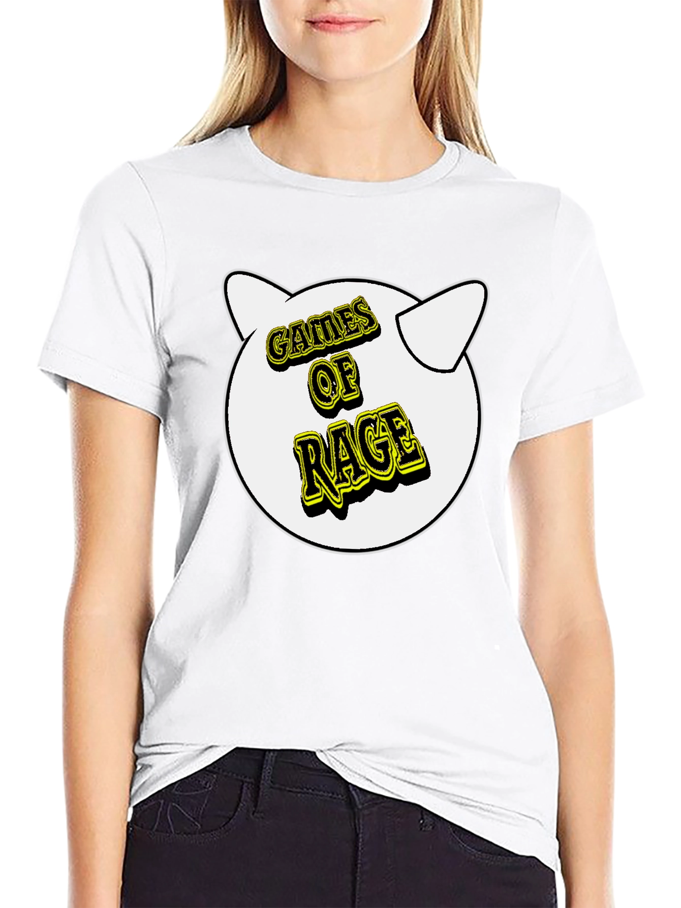 Games of Rage T-Shirt - Black Cotton Graphic Tee