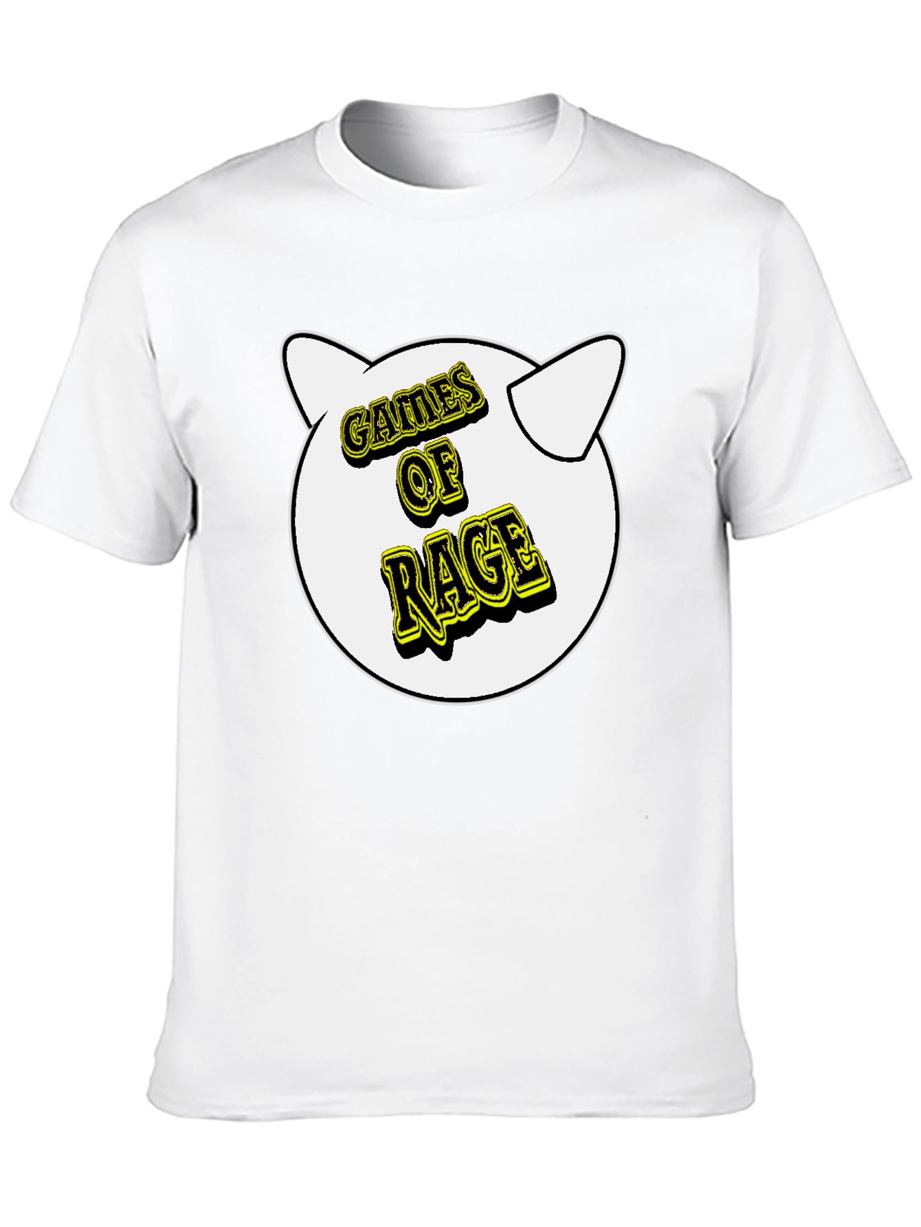 Games of Rage T-Shirt - Black Cotton Graphic Tee