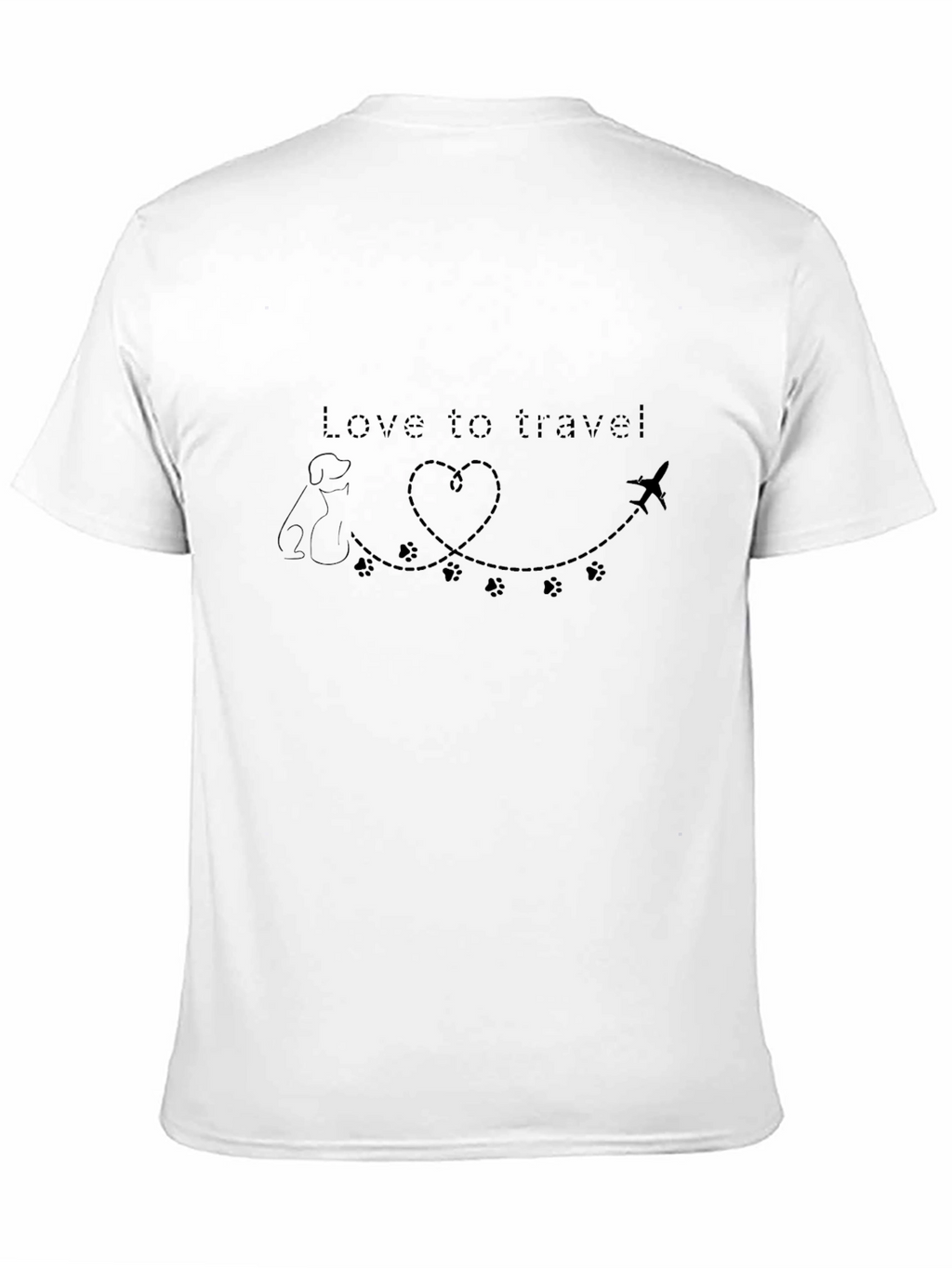 Love to Travel Dog Airplane T-Shirt