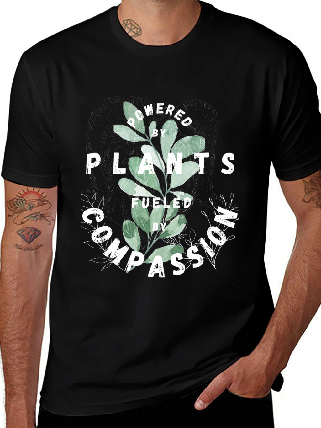 Vegan T-Shirt: Powered by Plants Fueled by Compassion