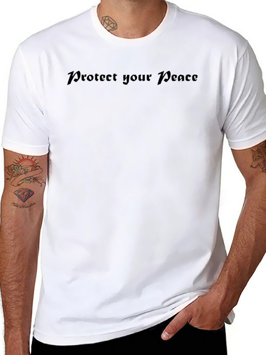 Protect Your Peace Black Graphic Tee