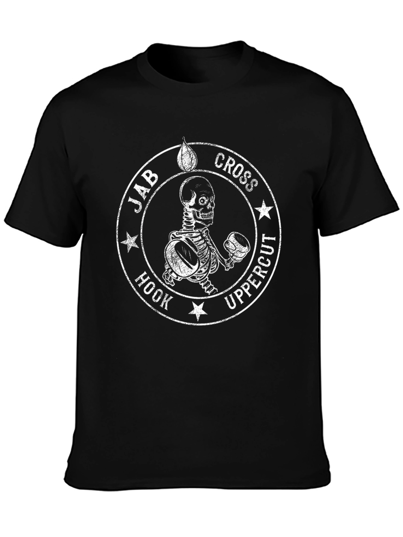 Boxing Skeleton Graphic Tee - Jab Cross Hook Uppercut!