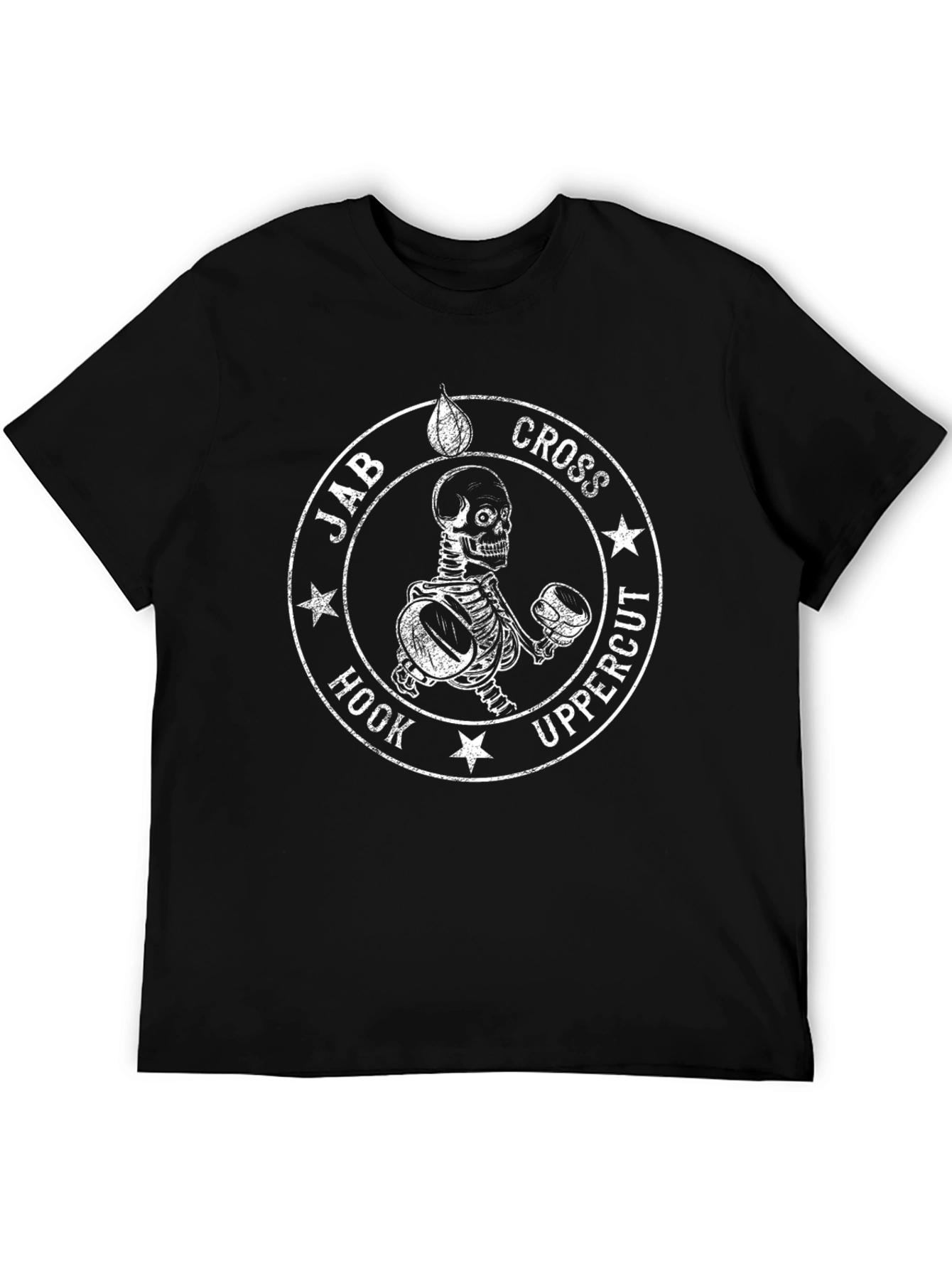 Boxing Skeleton Graphic Tee - Jab Cross Hook Uppercut!