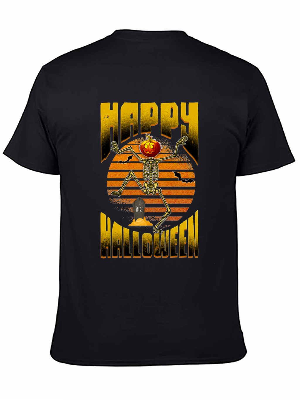 Happy Halloween Pumpkin Skeleton T-Shirt