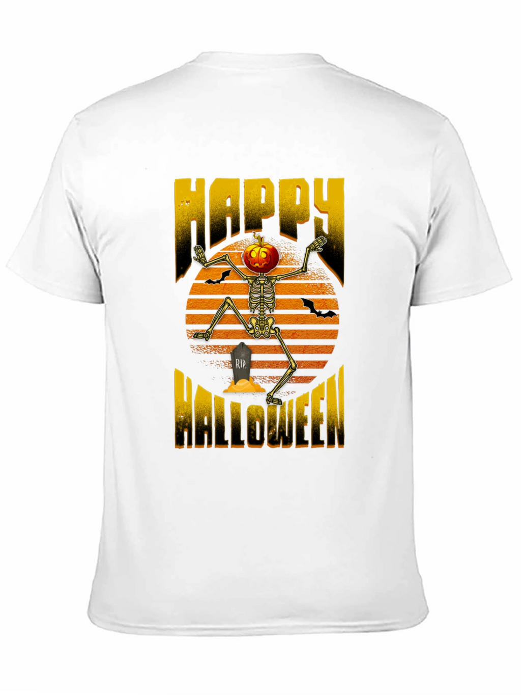 Happy Halloween Pumpkin Skeleton T-Shirt