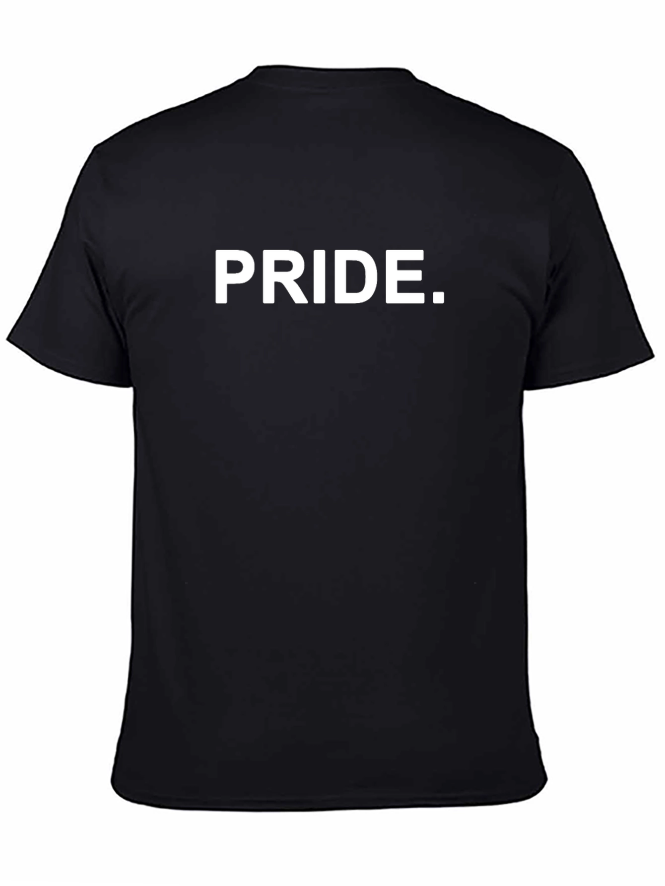 Pride Graphic Tee - Black Cotton Blend Shirt