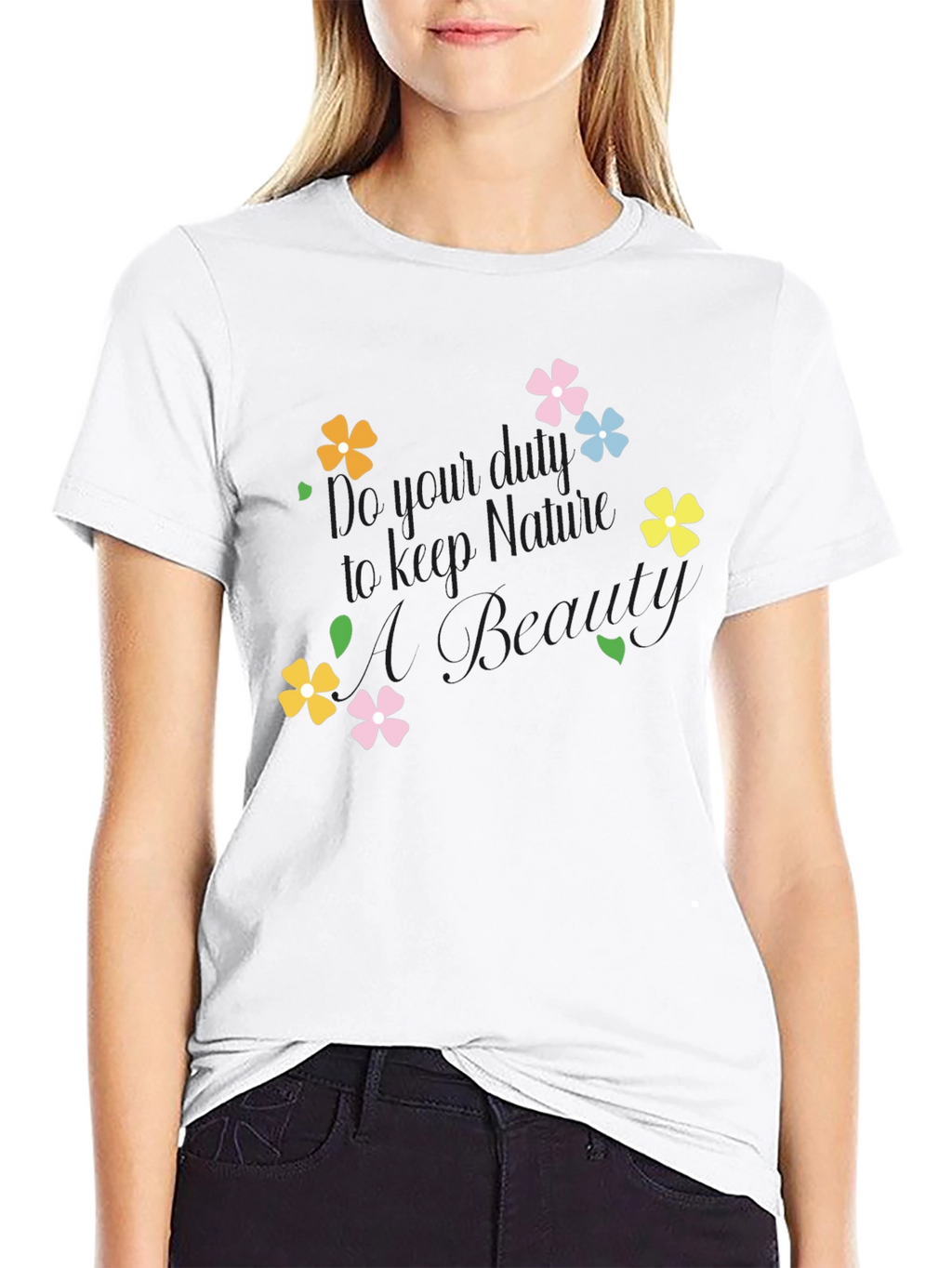 Floral Graphic Tee - Keep Blooming!