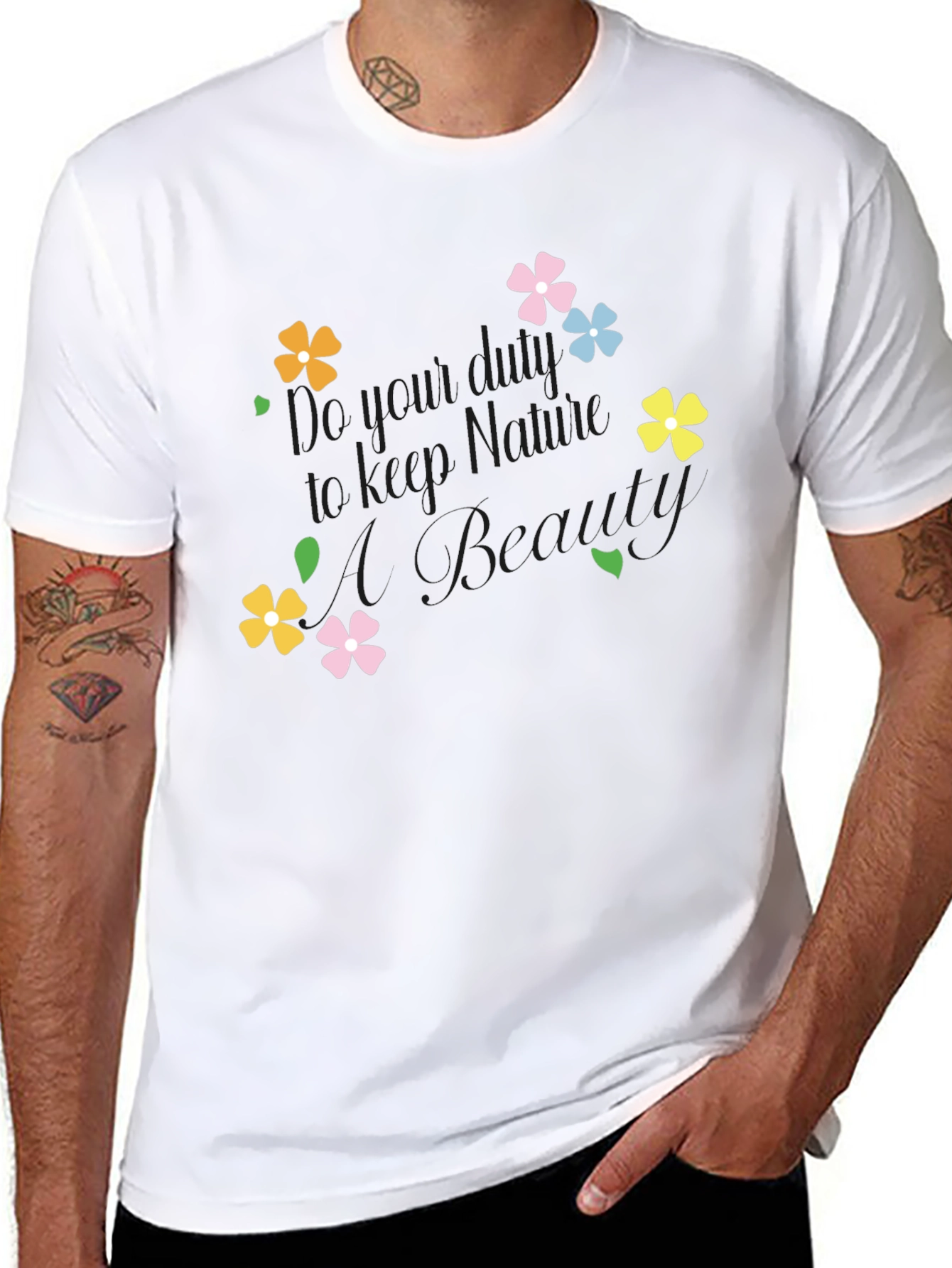 Floral Graphic Tee - Keep Blooming!