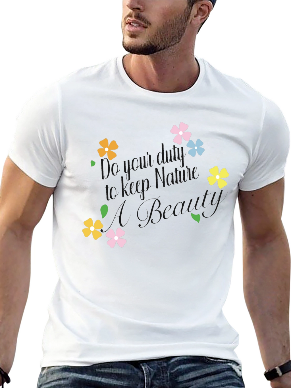 Floral Graphic Tee - Keep Blooming!