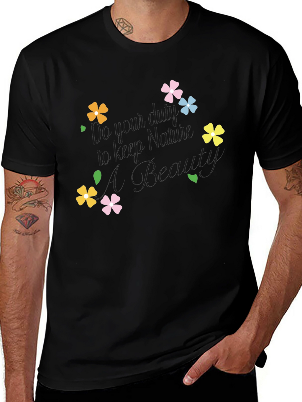 Floral Graphic Tee - Keep Blooming!