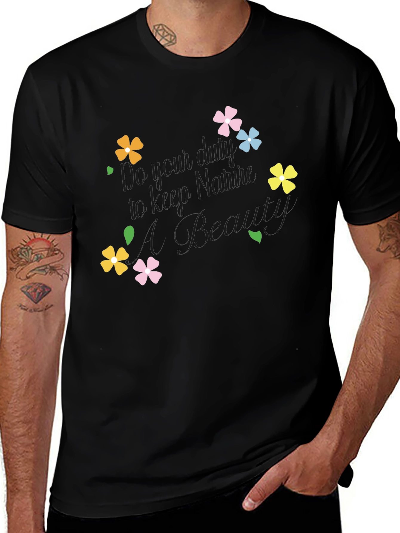 Floral Graphic Tee - Keep Blooming!