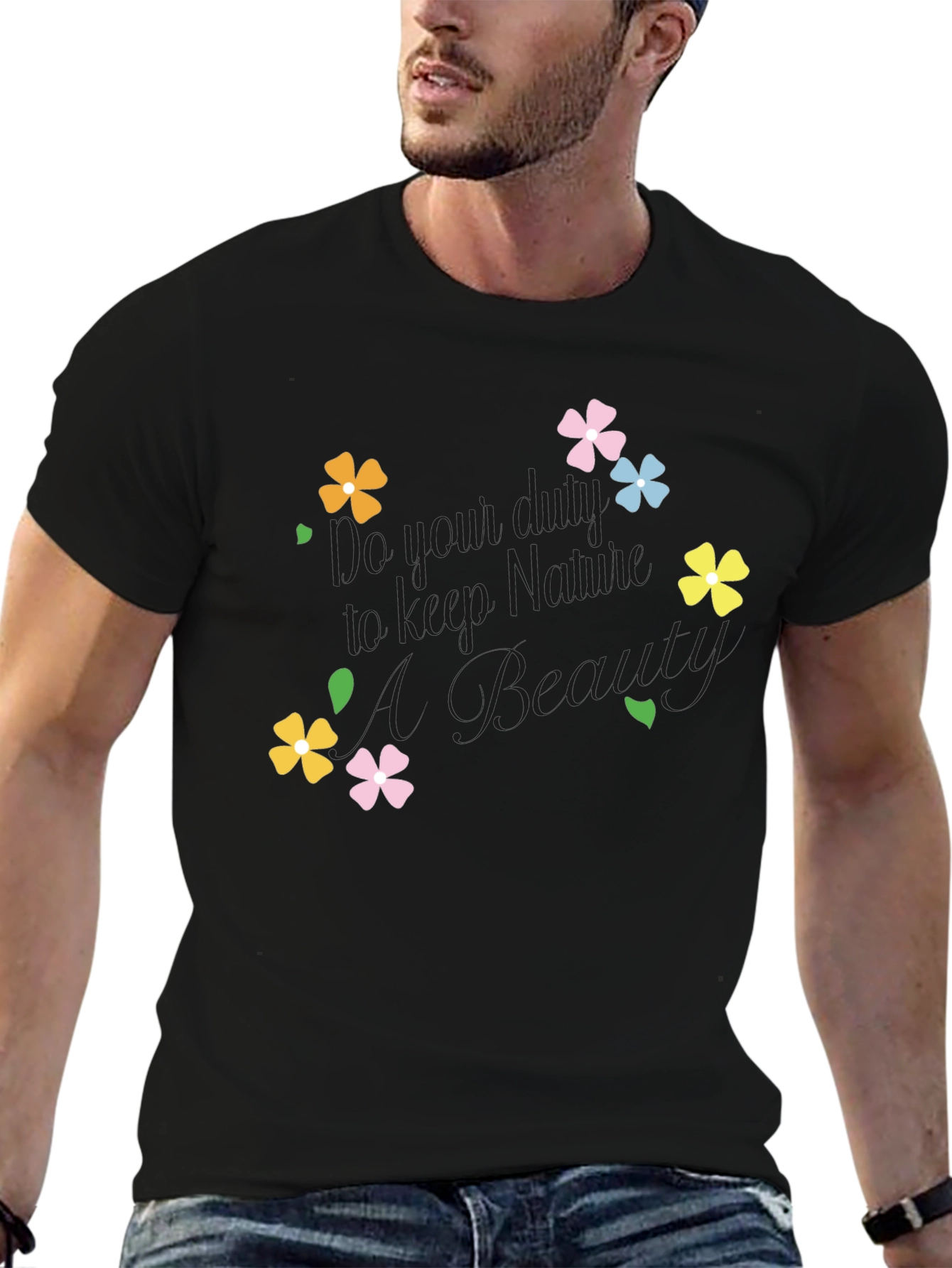 Floral Graphic Tee - Keep Blooming!