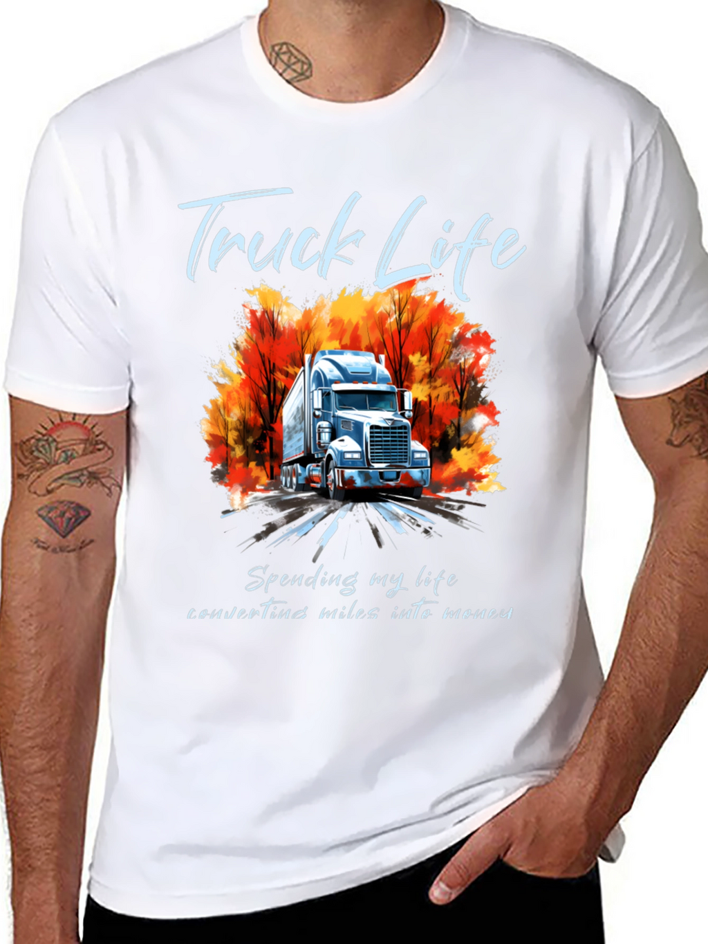 Truck Life Graphic Tee - Mens Black T-Shirt