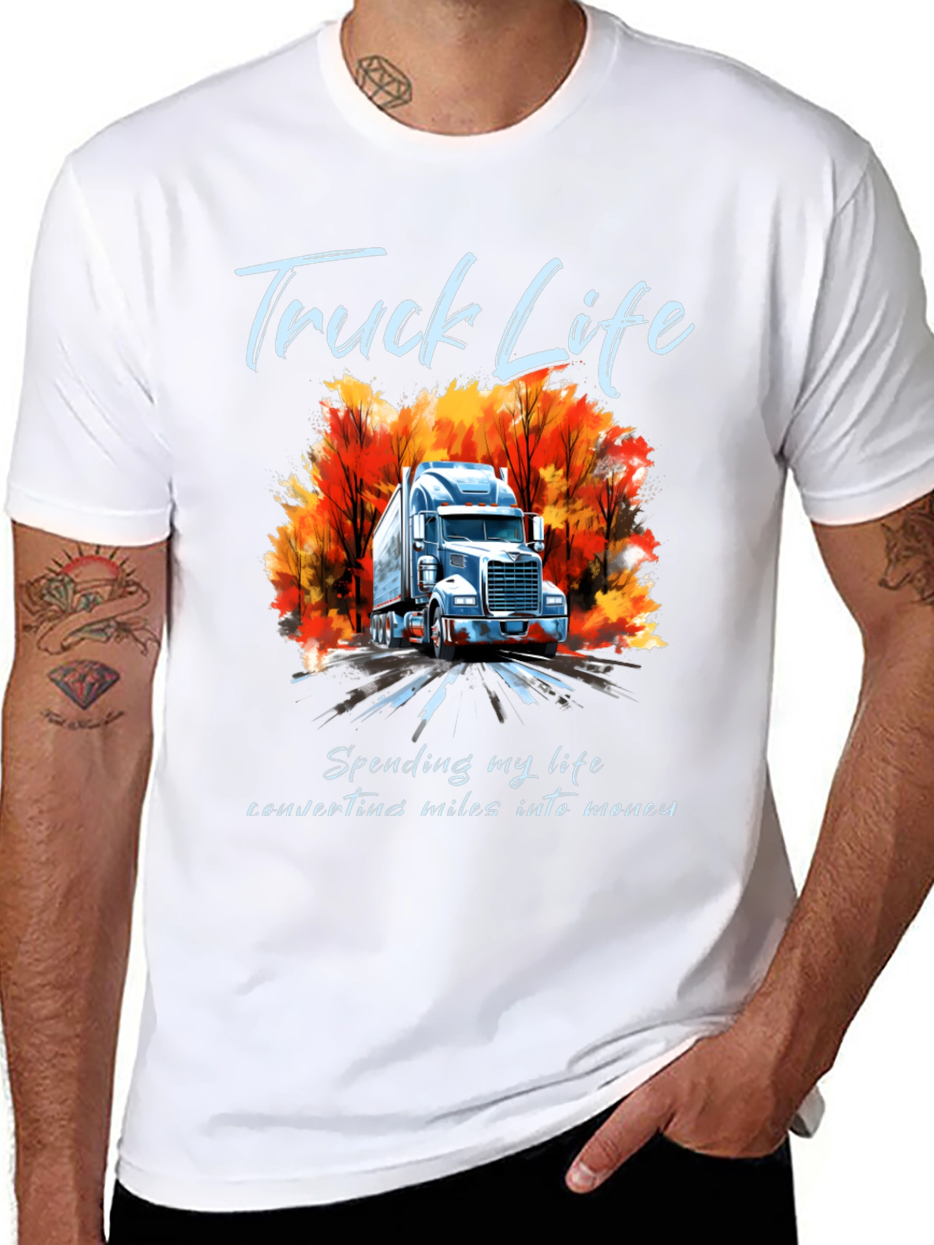 Truck Life Graphic Tee - Mens Black T-Shirt