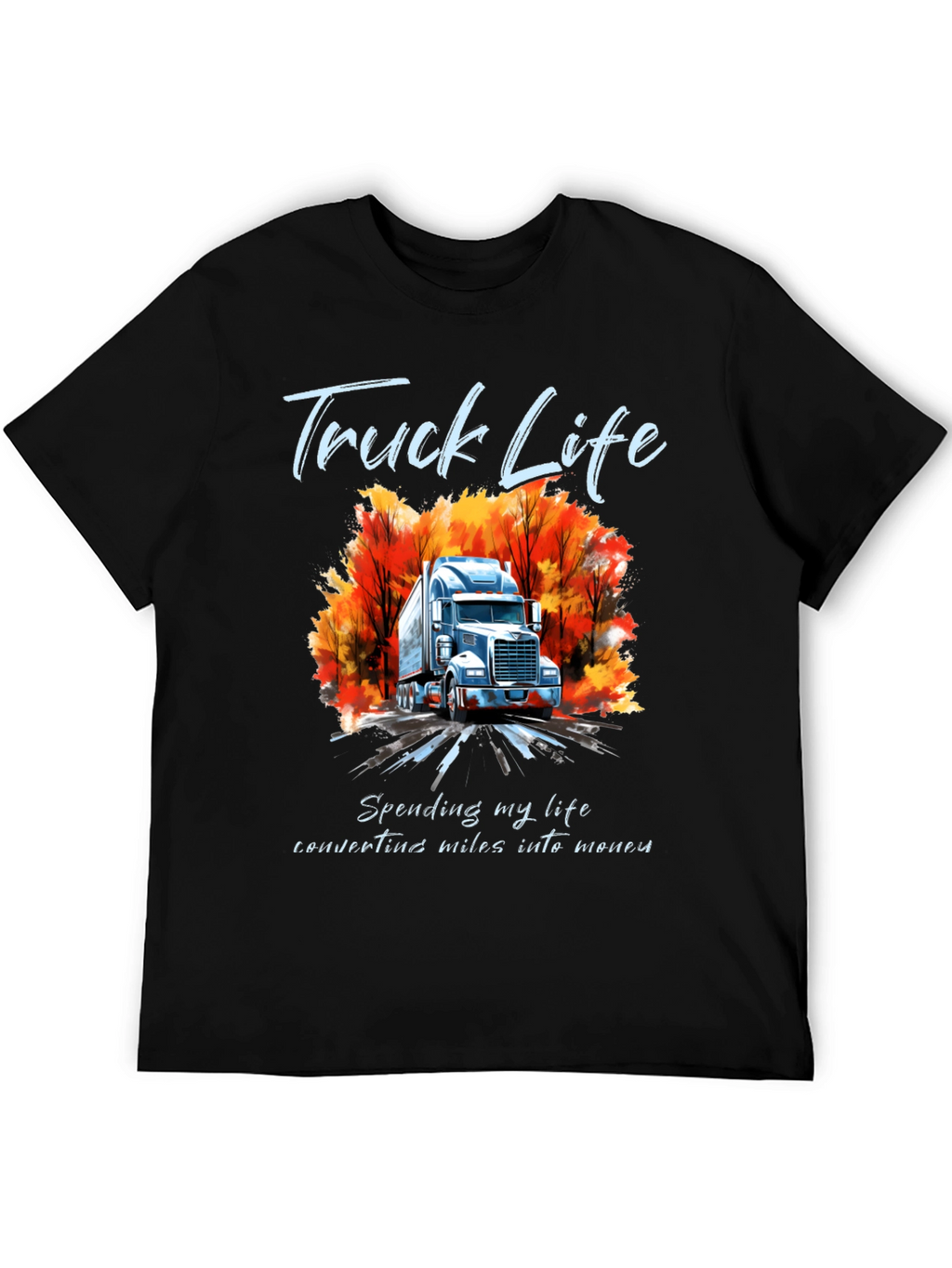 Truck Life Graphic Tee - Mens Black T-Shirt
