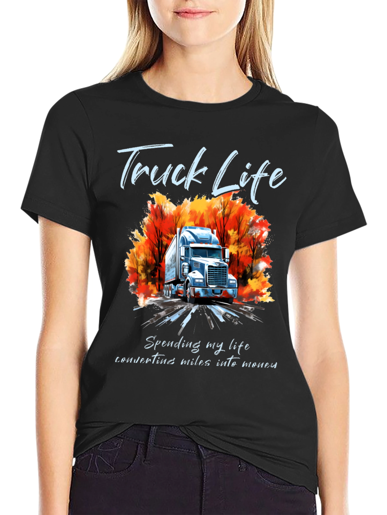 Truck Life Graphic Tee - Mens Black T-Shirt