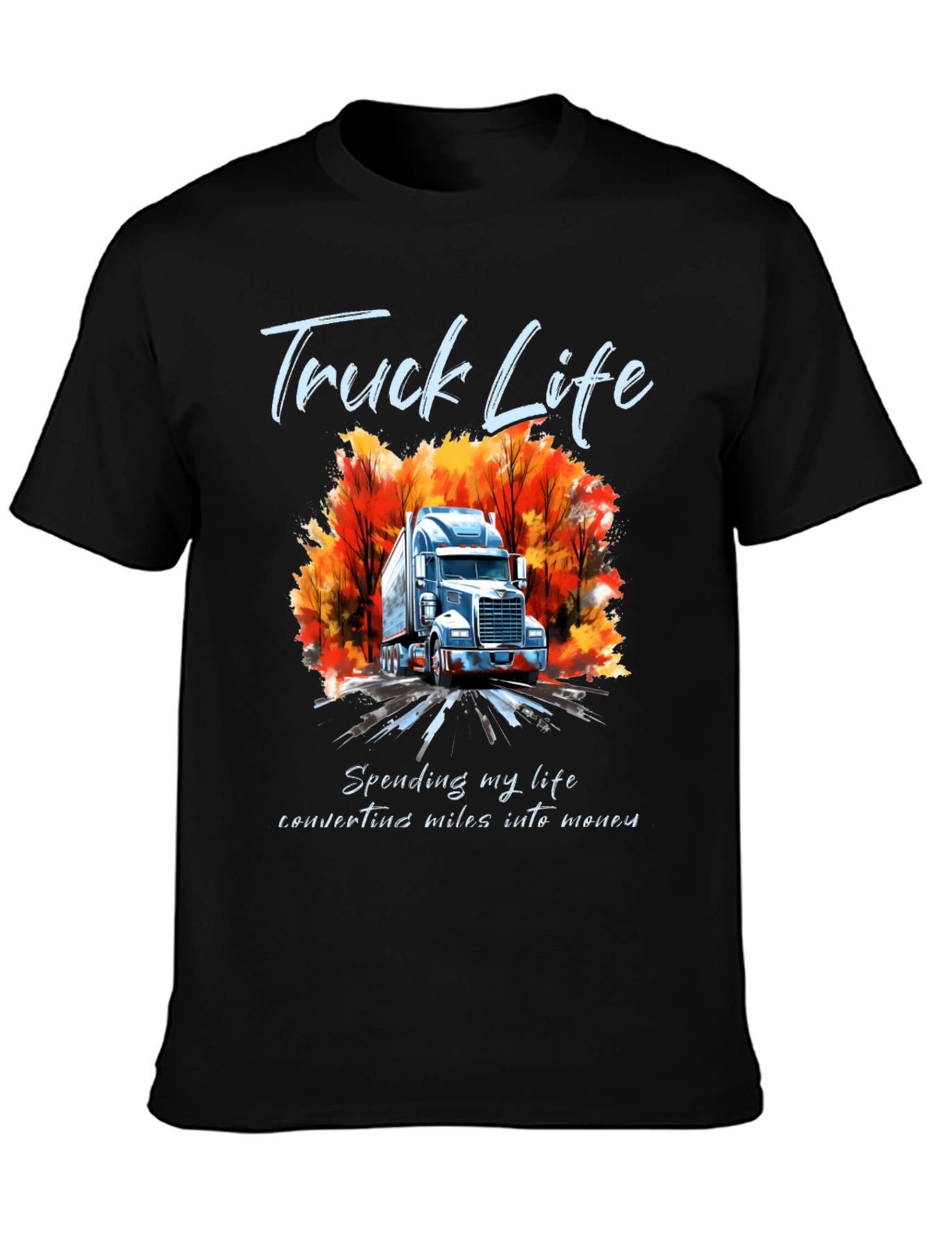 Truck Life Graphic Tee - Mens Black T-Shirt