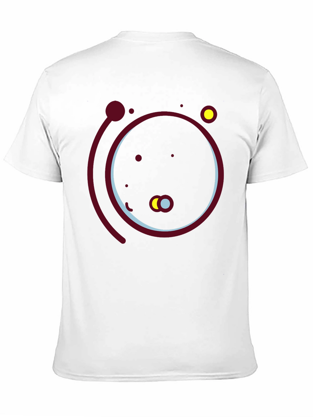 Abstract Solar System Graphic Tee - Black