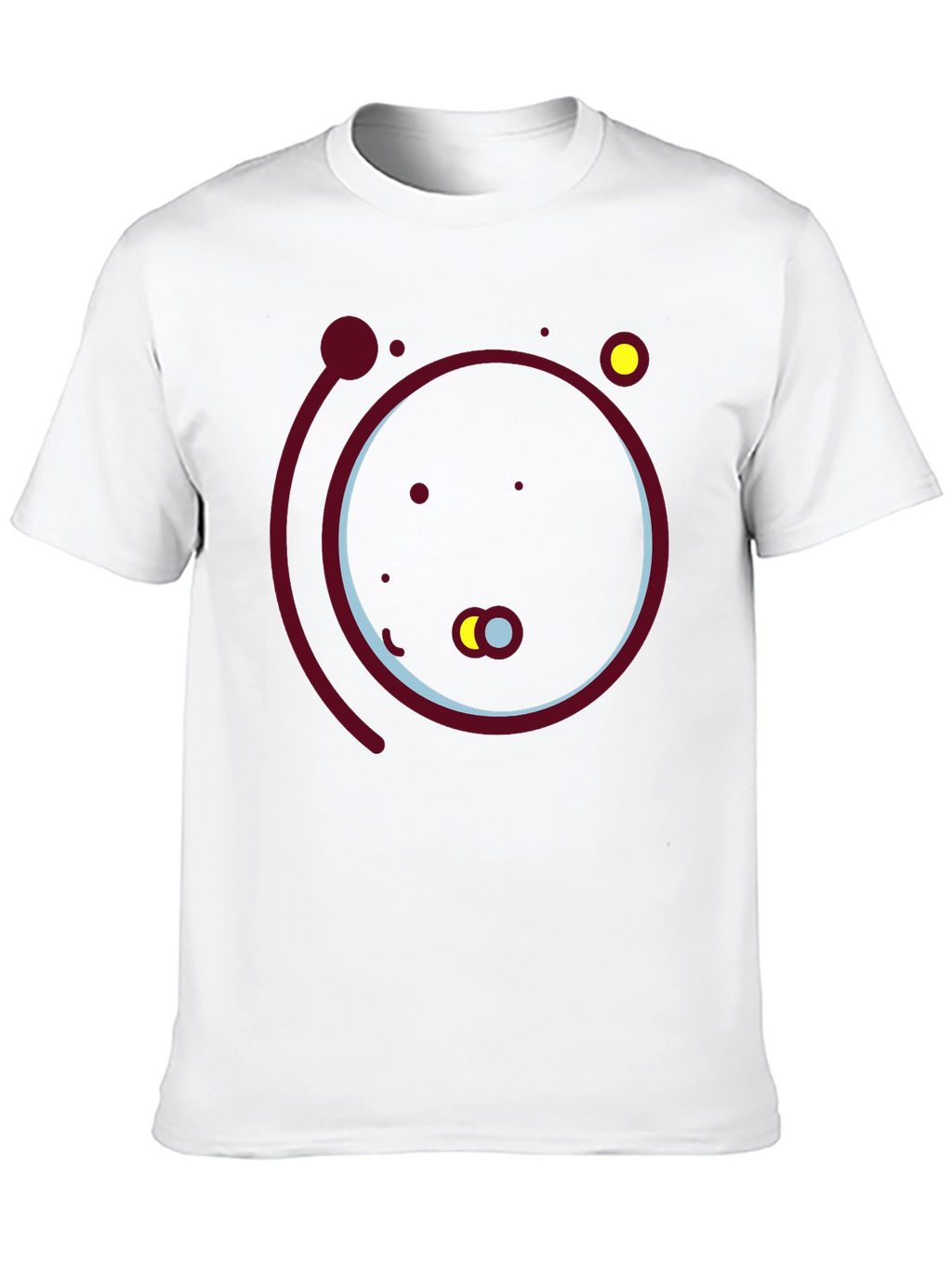 Abstract Solar System Graphic Tee - Black