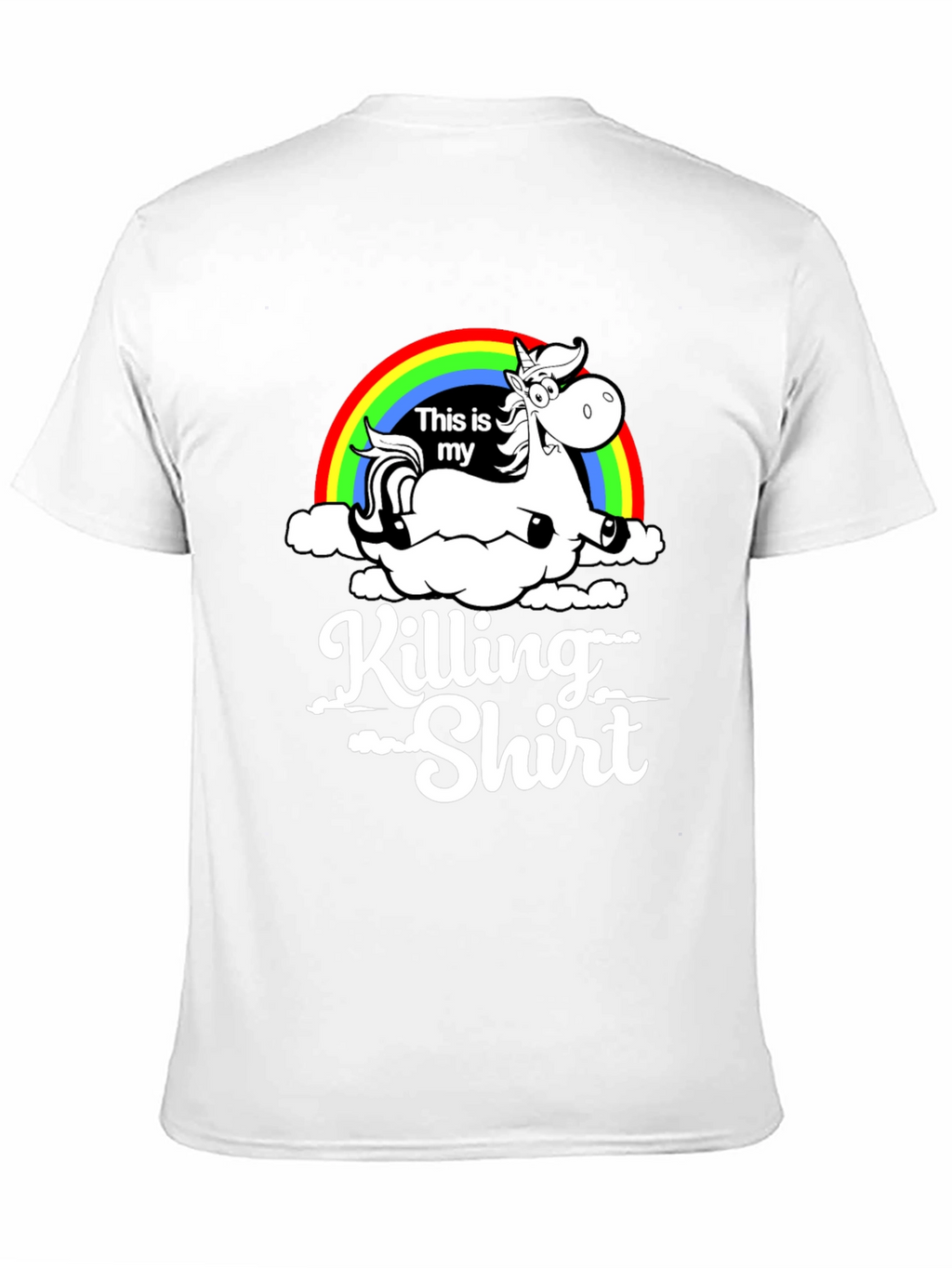 Unicorn Rainbow Killing Shirt Graphic Tee