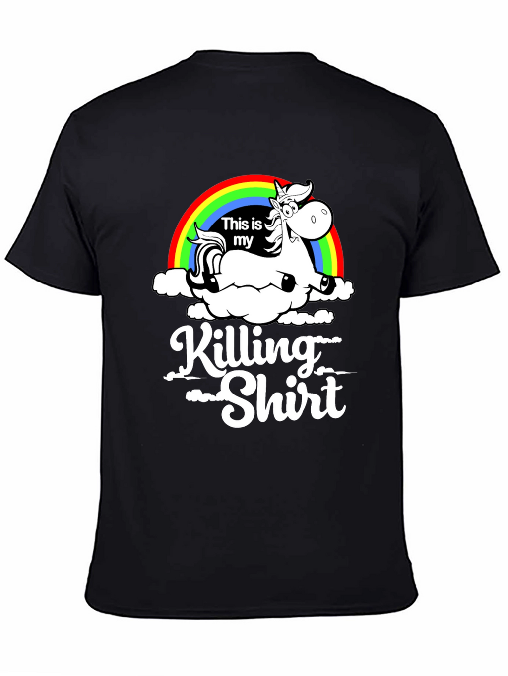 Unicorn Rainbow Killing Shirt Graphic Tee