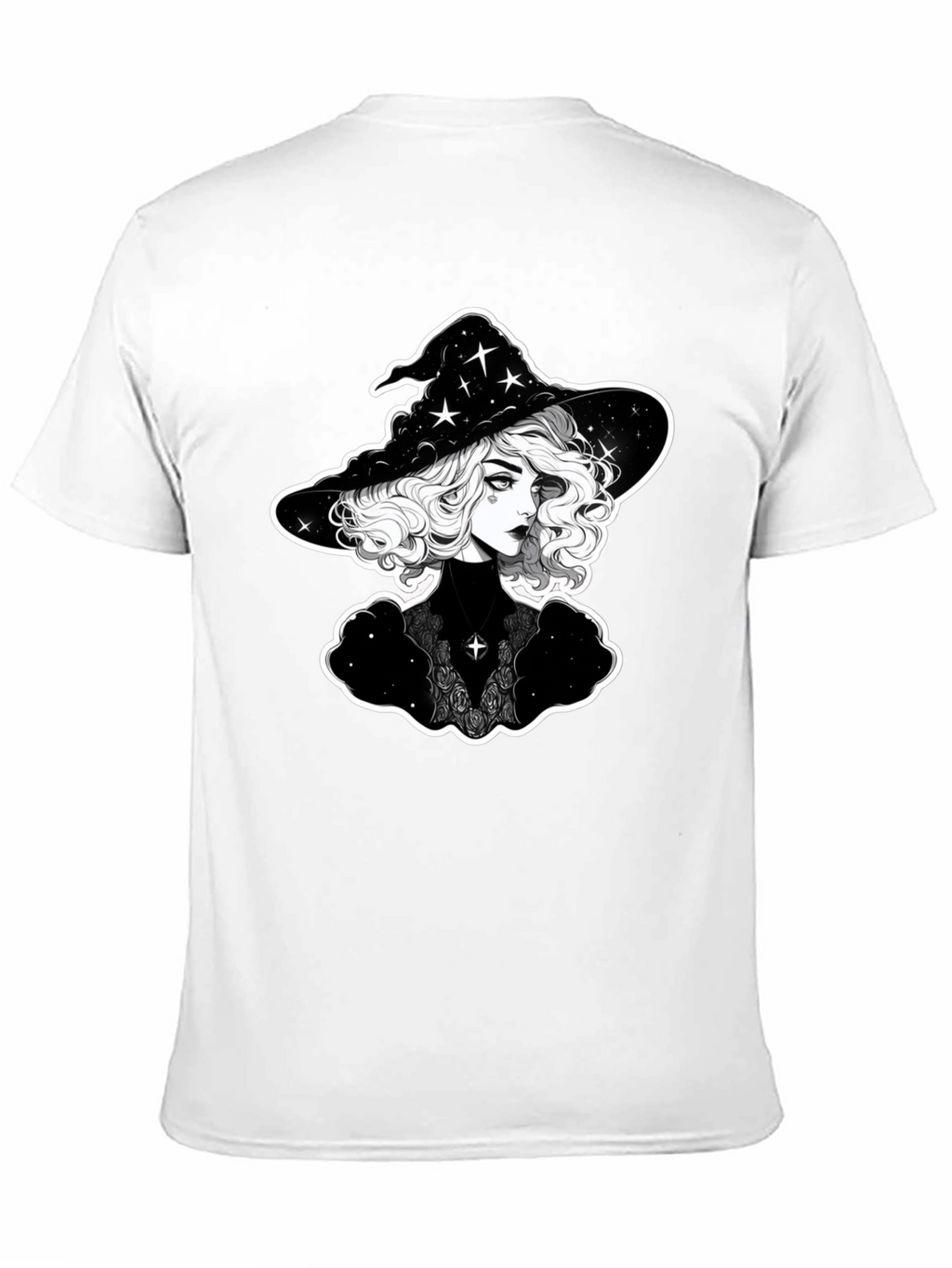 Witch Graphic T-Shirt - Black Cotton Tee