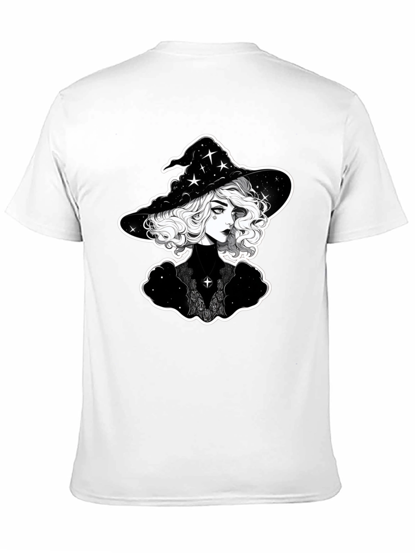 Witch Graphic T-Shirt - Black Cotton Tee