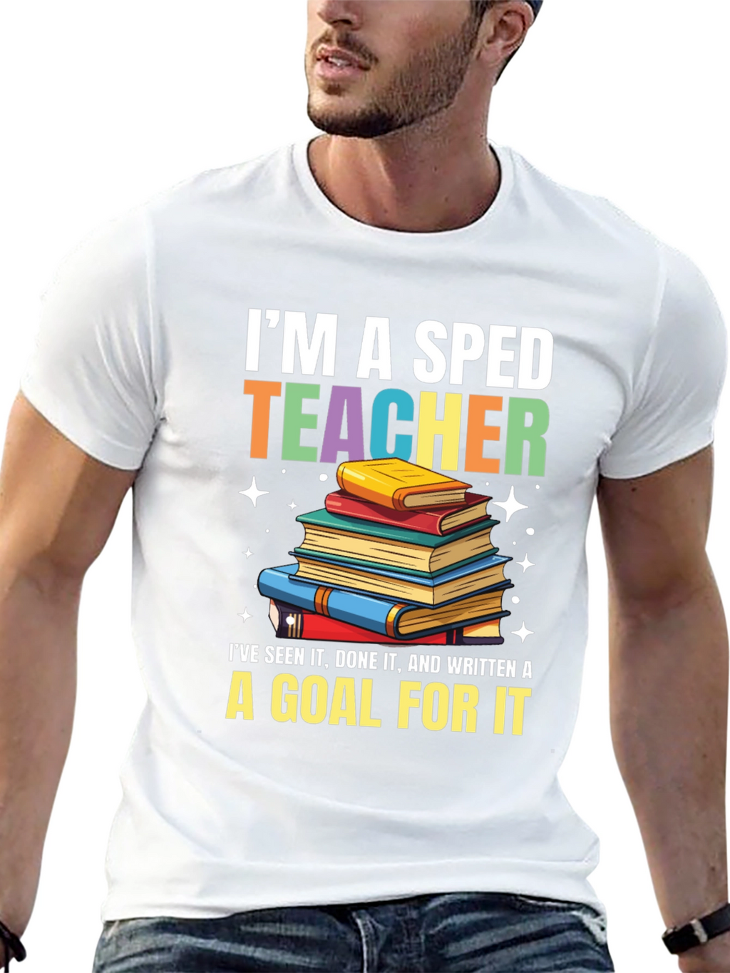 SPED Teacher T-Shirt: Special Education Bookworm Tee